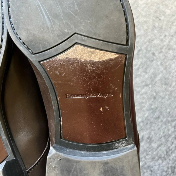 Ermenegildo Zegna Brown Dress Shoes, size 12.5 - Picture 3 of 6
